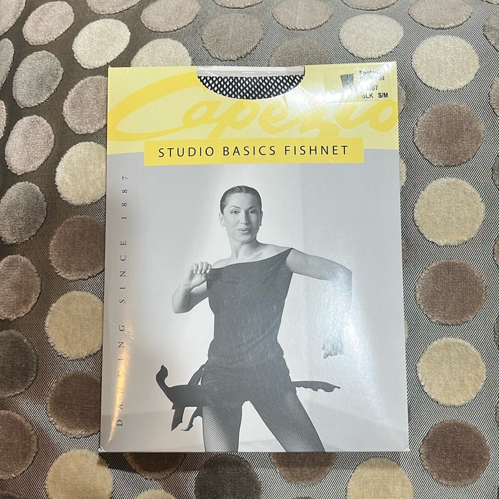 Capezio Fishnet Tights Black adult S/M NEW